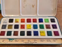 Image 3 of Vintage Rowney Water Colour Box No.7 – Artist Paint Set – Studio Ephemera