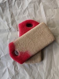 Image 1 of WITH SPLASH felted phone case/ CUSTOM ORDER