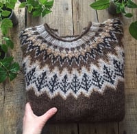 Image 3 of  “Valemon” - Icelandic wool sweater - Acorn heather - Preorder 