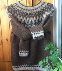 Image 4 of  “Valemon” - Icelandic wool sweater - Acorn heather - Preorder 