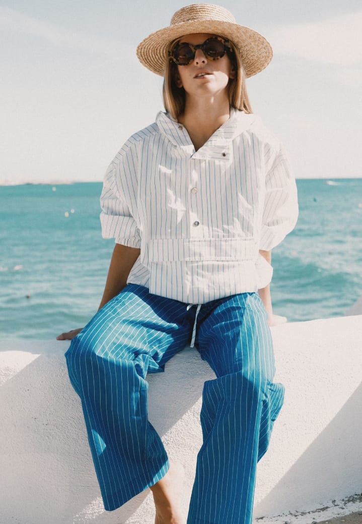 Image of 1-Chaqueta canguro rayas