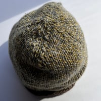 Image 3 of Pure Cashmere Hand Knitted Black Isle Beanie