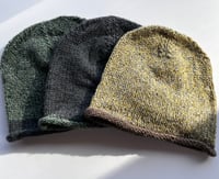 Image 2 of Pure Cashmere Hand Knitted Black Isle Beanie
