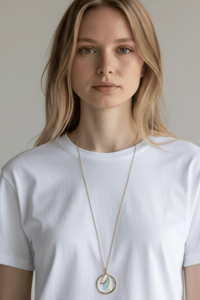 Image 2 of Collier sautoir SALLY bleu