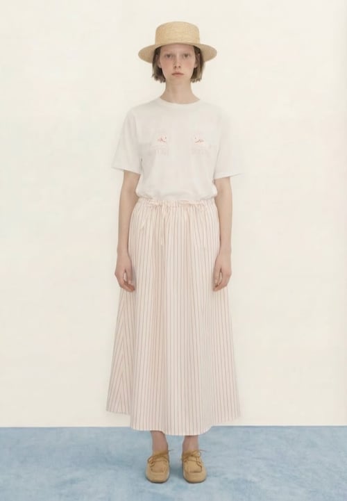 Image of 2-Falda con lazos a rayas