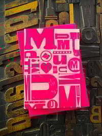 Image 4 of Copy of M-U-M-U-M-U-M | Candy Pink | Mother's Day Letterpress Card
