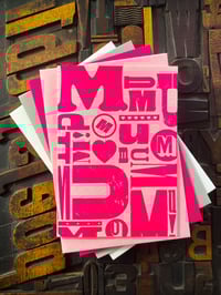 Image 1 of Copy of M-U-M-U-M-U-M | Candy Pink | Mother's Day Letterpress Card