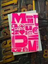 Image 6 of Copy of M-U-M-U-M-U-M | Candy Pink | Mother's Day Letterpress Card