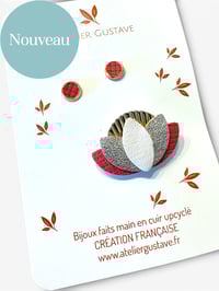 Image 1 of Duo Puces Marie et Broche Corail