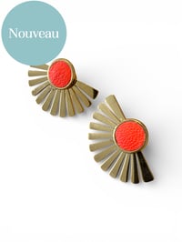 Image 1 of Boucles BILLIE Corail
