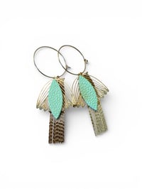 Image 2 of Boucles INDIA vert pomme