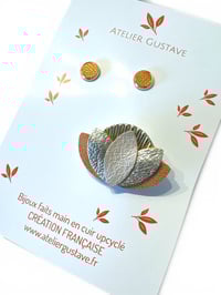 Image 2 of Duo Puces Marie et Broche Caramel nude