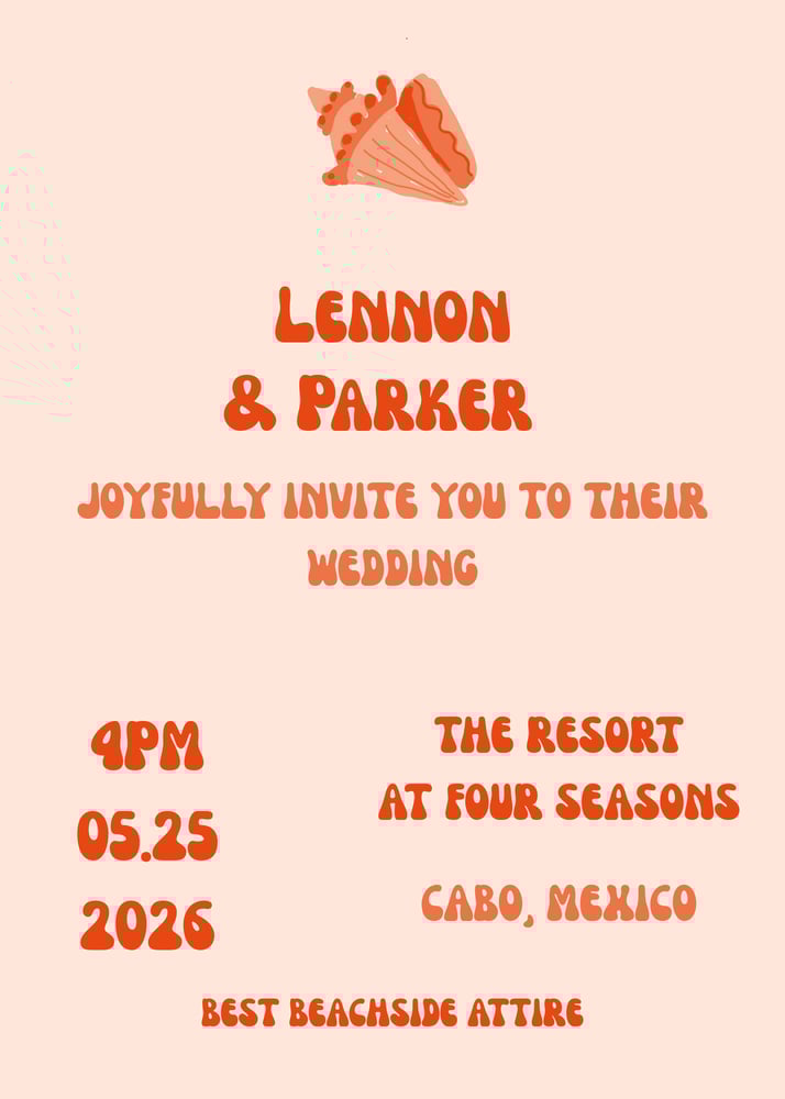 Image of Custom Wedding Invitation Suite