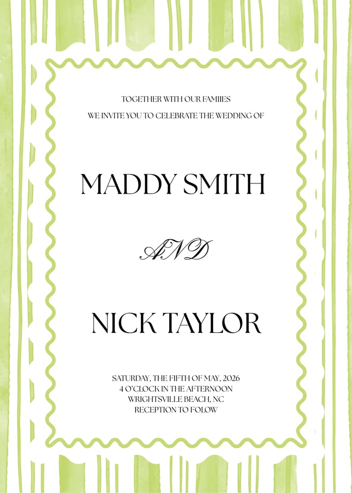 Image of Custom Wedding Invitation Suite