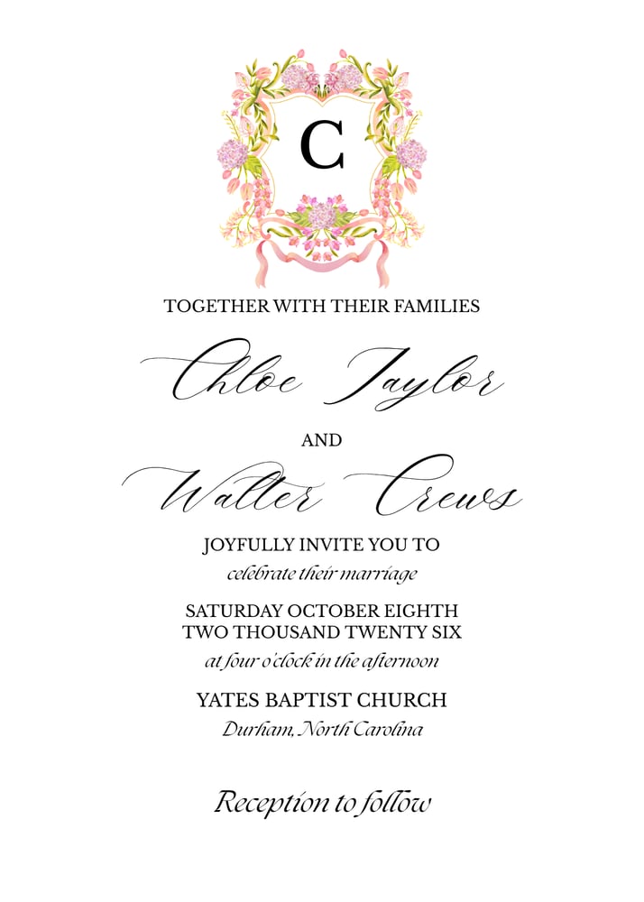 Image of Custom Wedding Invitation Suite