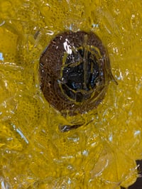 Image 3 of LARGE CANVAS BROKEN GLASS SUNFLOWER WALL ART