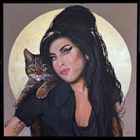 Image 1 of Amy and the cat