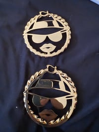 Image 2 of Lowrider Girl bamboo hoops