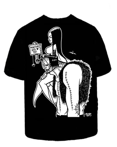 Image of Preorder MONSTERS NEED LOVE TOO - mens shirt - SHIPS APRIL4TH