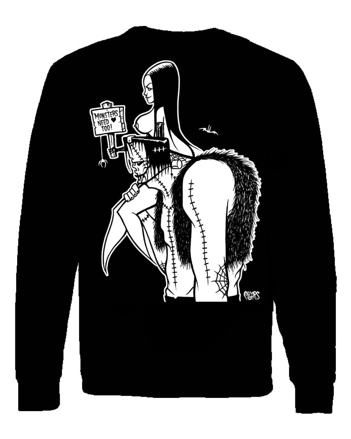 Image of Preorder MONSTERSNEED LOVE TOO  -  Longsleeve tshirt- ships APRIL 4TH