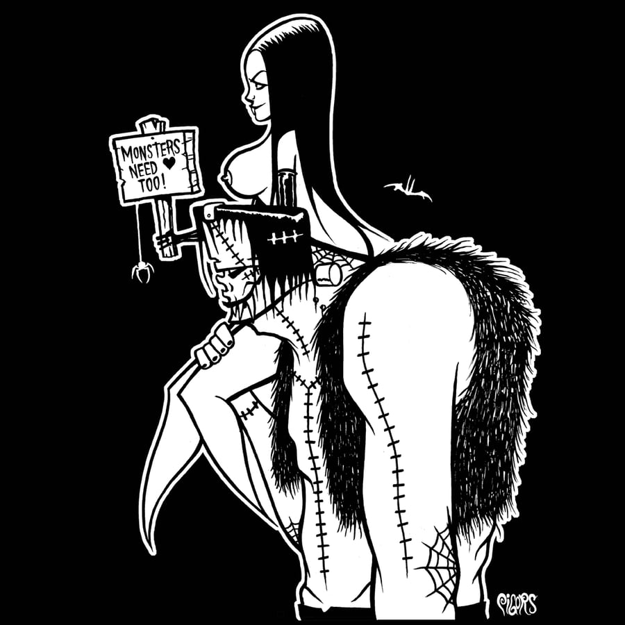 Image of Preorder MONSTERSNEED LOVE TOO  -  Longsleeve tshirt- ships APRIL 4TH