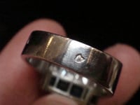 Image 3 of French Art Deco Platinum tricolour diamond ruby sapphire ring 11.9g