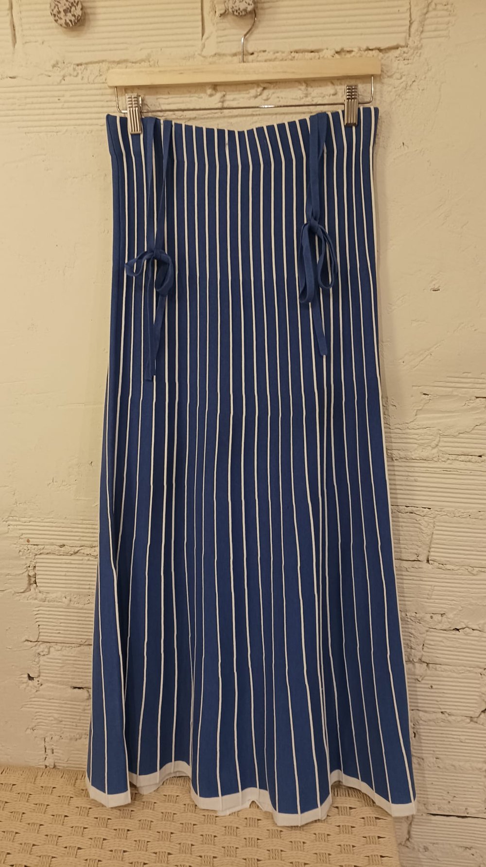 Image of 3-Vestido contrast dark blue