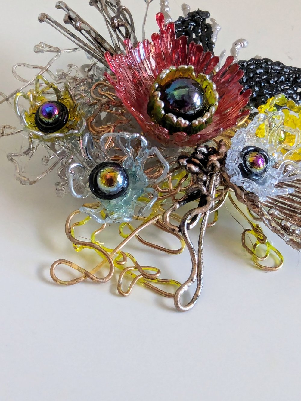 Brooch - Red Bouquet 