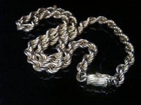 Image 1 of VINTAGE 1980 9CT YELLOW GOLD THICK CHAIN 15 INCHES 13g