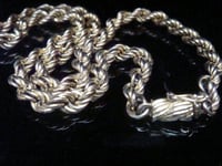 Image 2 of VINTAGE 1980 9CT YELLOW GOLD THICK CHAIN 15 INCHES 13g