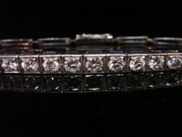 Image 6 of EDWARDIAN 18CT WHITE GOLD BRILLIANT  CUT DIAMOND 2.40ct BRACELET