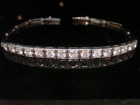 Image 7 of EDWARDIAN 18CT WHITE GOLD BRILLIANT  CUT DIAMOND 2.40ct BRACELET