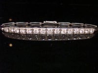 Image 8 of EDWARDIAN 18CT WHITE GOLD BRILLIANT  CUT DIAMOND 2.40ct BRACELET