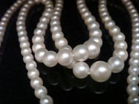 Image 6 of EDWARDIAN SILVER MIKIMOTO CULTURED PEARL DOUBLE STRAND NECKLACE IN ORIGINAL BOX