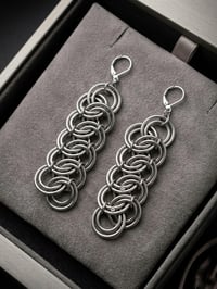Chainmaille Garter Belt Earrings 