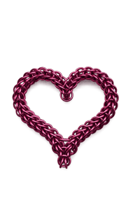The Full Persian Chainmaille Heart 