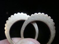 Image 3 of DESIGNER RETRO 9CT COCKTAIL BANDS TO WEAR EITHER SIDE OF RING 6G