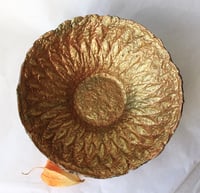 Image 3 of Handmade Black & Gold Bowl – Sculptural Papier-Mache Art Bowl | Luxury Rustic Home Decor