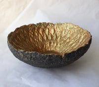 Image 11 of Handmade Black & Gold Bowl – Sculptural Papier-Mache Art Bowl | Luxury Rustic Home Decor