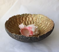 Image 13 of Handmade Black & Gold Bowl – Sculptural Papier-Mache Art Bowl | Luxury Rustic Home Decor