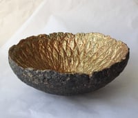 Image 14 of Handmade Black & Gold Bowl – Sculptural Papier-Mache Art Bowl | Luxury Rustic Home Decor