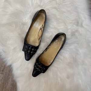 Image of Authentic Burberry Buckle Flats - Size 37