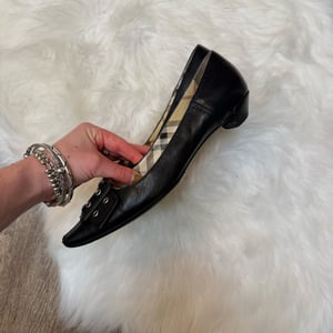 Image of Authentic Burberry Buckle Flats - Size 37