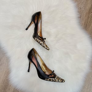 Image of Authentic Dolce & Gabbana Vintage Animal Print Heels - Size 38