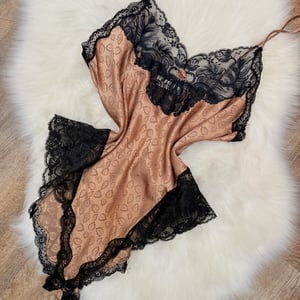 Image of Christian Dior Vintage Satin Bodysuit/Teddy - Size L