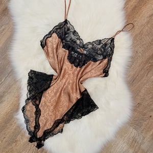 Image of Christian Dior Vintage Satin Bodysuit/Teddy - Size L