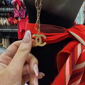 Image of Reworked Chanel Blue Stone Necklace