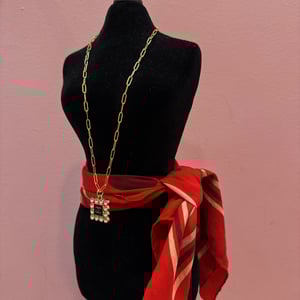 Image of Reworked Chanel Square Necklace