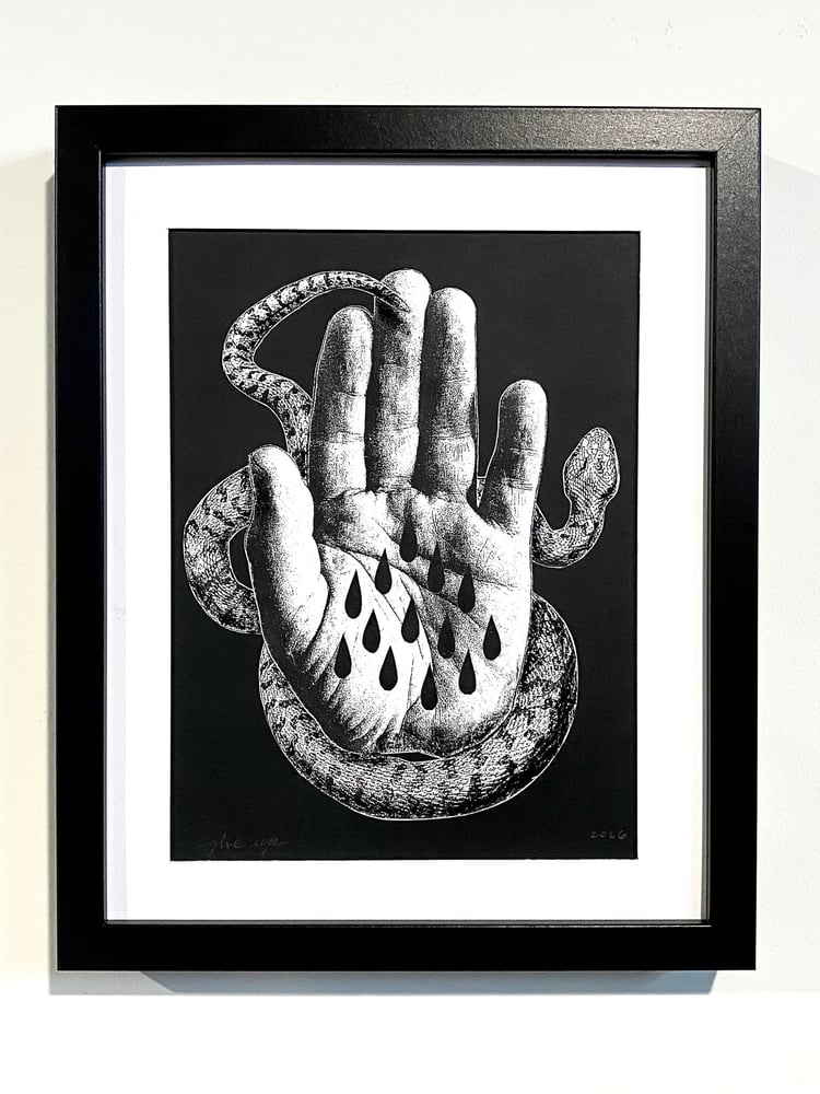 Image of 'snake handler' original collage