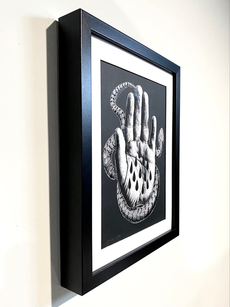 Image of 'snake handler' original collage